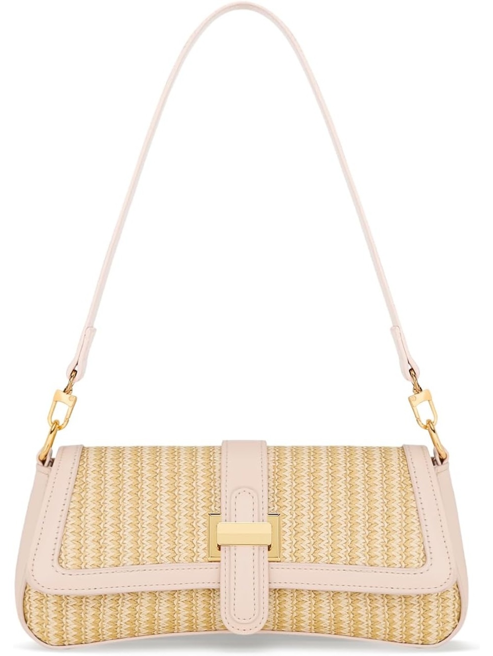 〽️ Women's Beige Vegan Leather Small Hobo Mini Clutch Purses Crossbody Bag